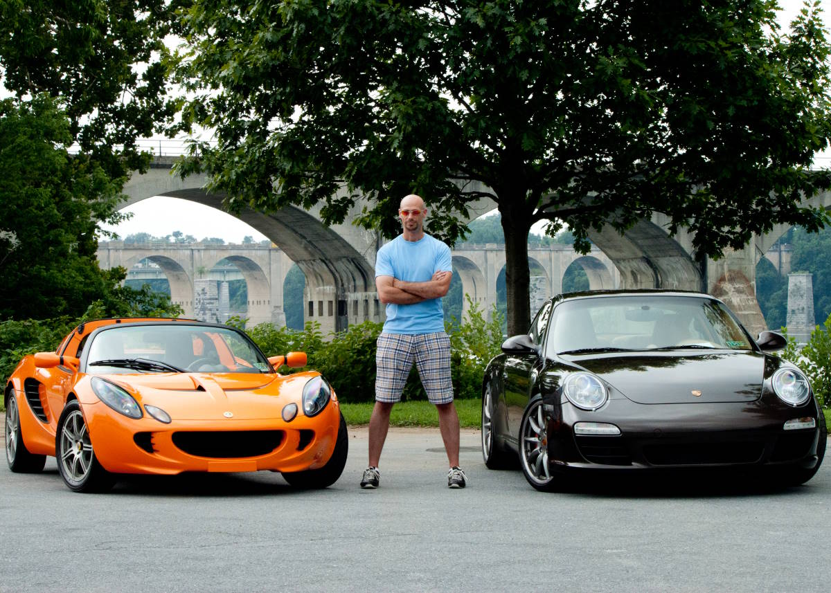 My Lotus Elise and Porsche 911 at the first Supercars on State Street car show